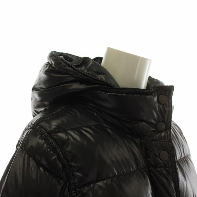 【中古】DUVETICA NICEA ダウンコート ジャケット アウター ナイロン フード ジップアップ 38 S 黒 D.2480.00/1035.R