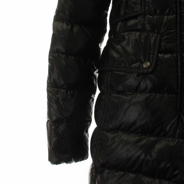 【中古】DUVETICA NICEA ダウンコート ジャケット アウター ナイロン フード ジップアップ 38 S 黒 D.2480.00/1035.R