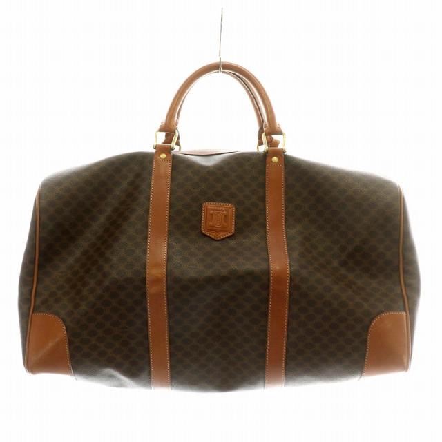 オールドセリーヌ マカダム ボストン ハンドバッグ PVC ヴィンテージ