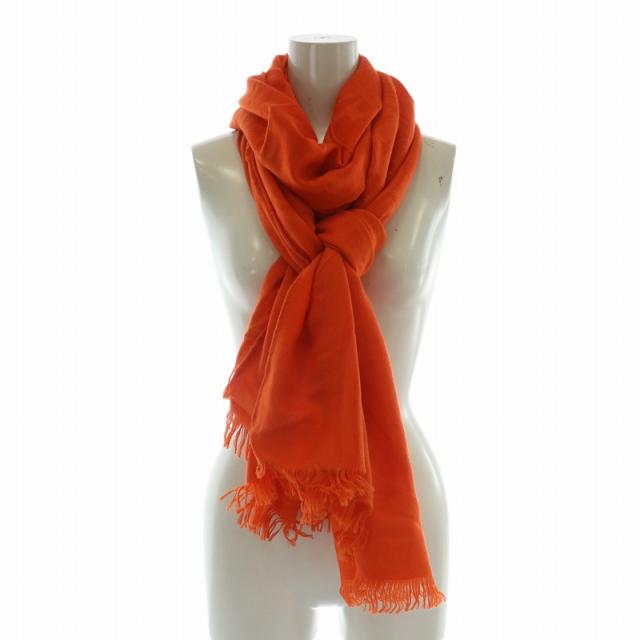 美品△HERMES エルメス カシミヤ シルク ポケットロゴ刺繍 ロゴボタン