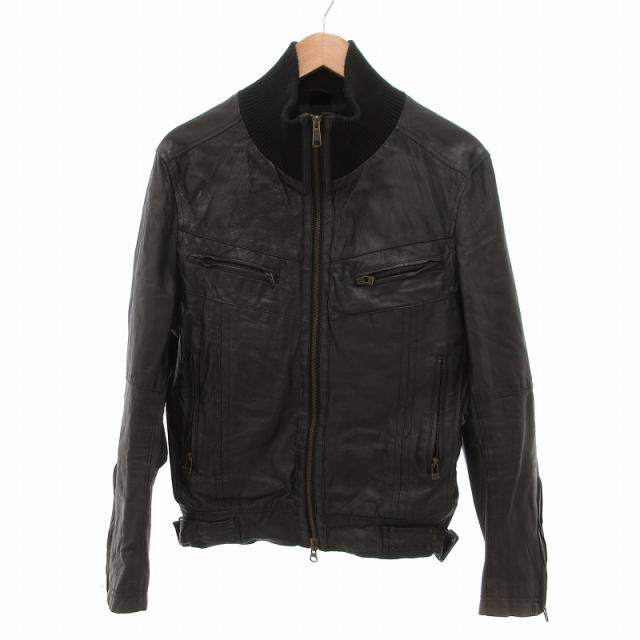 JACKROSE ジャックローズ ライダースジャケット 山羊革 黒 サイズ3