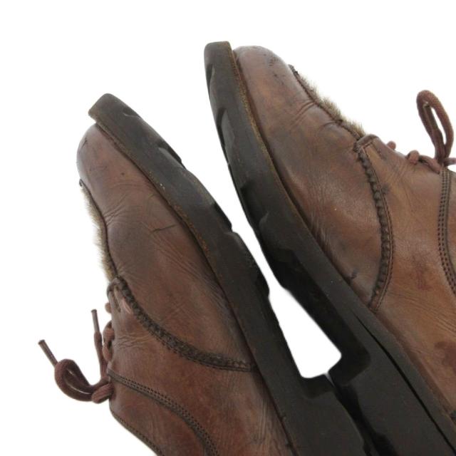 【中古】パラブーツ Paraboot ミカエルフォック チロリアンシューズ ハラコ 3.5 茶 /UO ■GY44 レディース 中古】パラブーツ Paraboot ミカエルフォック チロリアンシューズ