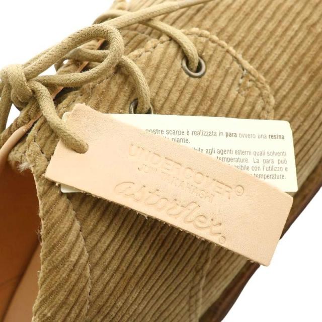 【中古】未使用品 UNDERCOVER × Astorflex コーデュロイセンターシームシューズ M 26〜26.5cm ベージュ UCZ4F01-2