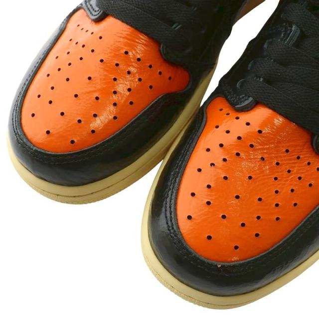 【中古】NIKE Air Jordan 1 High Shattered Backboard 3.0 スニーカー US9.5 27.5cm 黒 オレンジ 555088-028