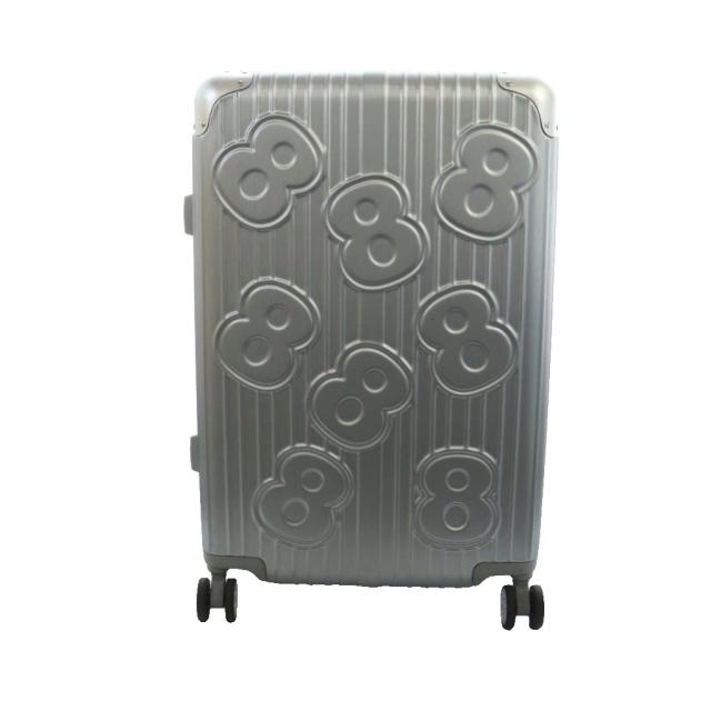 【中古】ムータ muta スーツケース キャリーケース バッグ 旅行カバン ロゴ ８ シルバー色 ■GY12 /MQ