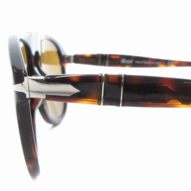 【中古】ペルソール Persol サングラス アイウェア 度なし べっ甲柄 54□20-140 茶 ブラウン 中古】ペルソール Persol サングラス アイウェア 度なし べっ甲柄 54