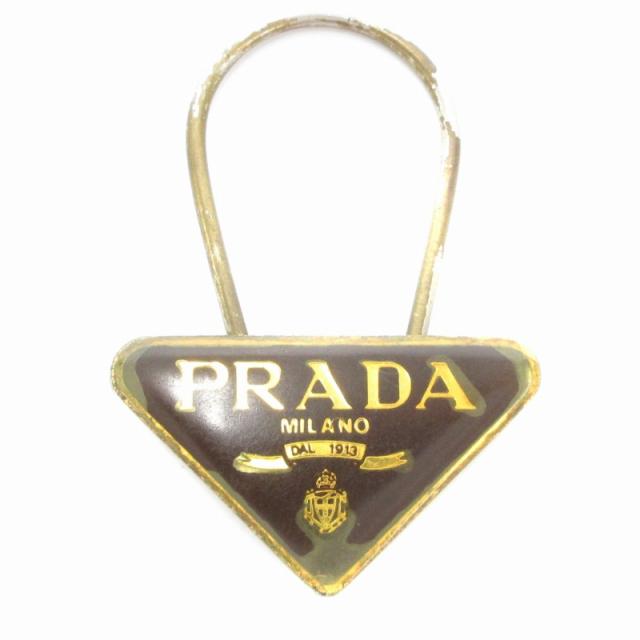中古】プラダ PRADA M285 キーホルダー キーリング チャーム