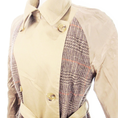 中古】ミュベール muveil リバーシブルトレンチコート アルパカ混  