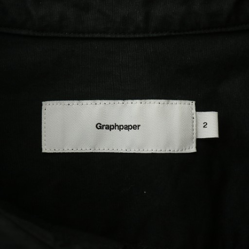 【中古】グラフペーパー Graphpaper 18SS シャツ 半袖 2 M 黒 ブラック GM182-50080B /XZ ■GY01 メンズ_2