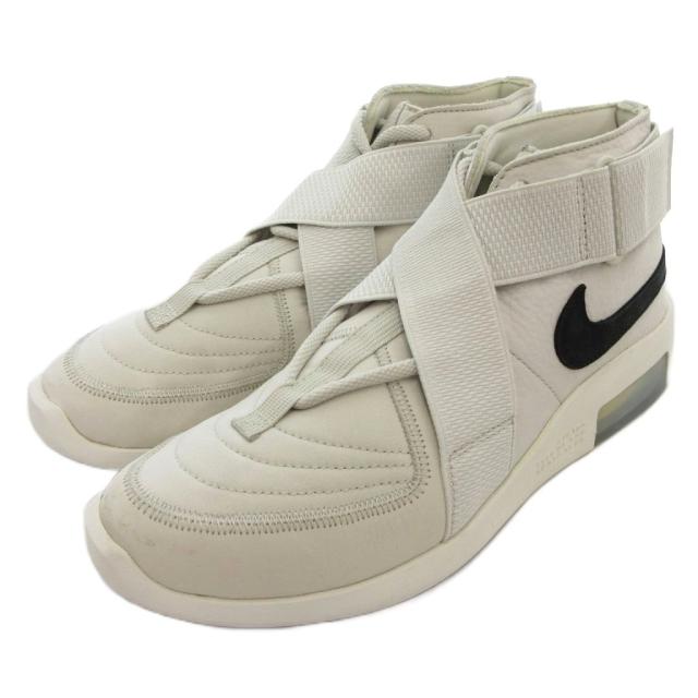 【中古】ナイキ NIKE Fear Of God Air Raid Light Bone スニーカー 26.5cm シューズ ハイカット ロゴ 白 ホワイト