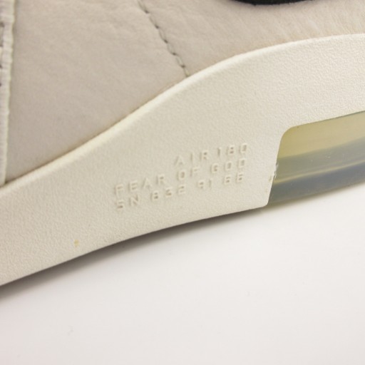 【中古】ナイキ NIKE Fear Of God Air Raid Light Bone スニーカー 26.5cm シューズ ハイカット ロゴ 白 ホワイト