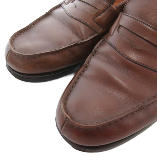 【中古】ジェイエムウエストン J.M.WESTON ローファー 4.5 シューズ レザー 本革 茶 ブラウン /AE ■GY30