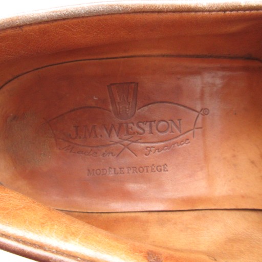 【中古】ジェイエムウエストン J.M.WESTON ローファー 4.5 シューズ レザー 本革 茶 ブラウン /AE ■GY30