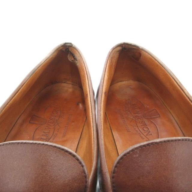 【中古】ジェイエムウエストン J.M.WESTON ローファー 4.5 シューズ レザー 本革 茶 ブラウン /AE ■GY30