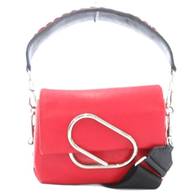 【中古】3.1 フィリップリム アリックス マイクロ スポーツ ショルダー バッグ ハンド 2WAY レザー ミニ 赤 レッド