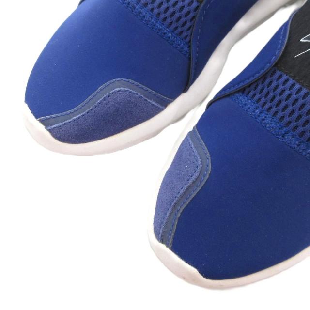 【中古】ワイスリー Y-3 SUBEROU スニーカー 24.5cm シューズ ロゴ ハイカット 黒 ブラック 青 ブルー AC7199 /AE