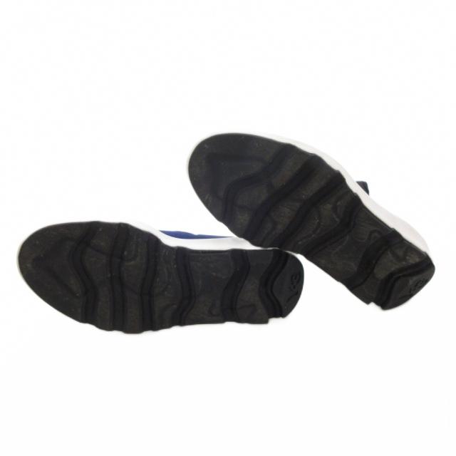 【中古】ワイスリー Y-3 SUBEROU スニーカー 24.5cm シューズ ロゴ ハイカット 黒 ブラック 青 ブルー AC7199 /AE