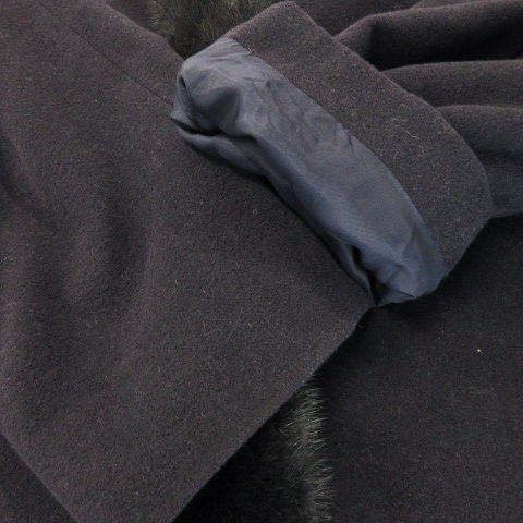 中古】レリアン Leilian コート ロング ミンクファー 毛皮 比翼