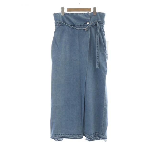 【中古】未使用品 08サーカス 08sircus DENIM PANTS RAP SKIRT D.BLUE ウォッシュドデニムパンツスカート タグ付き