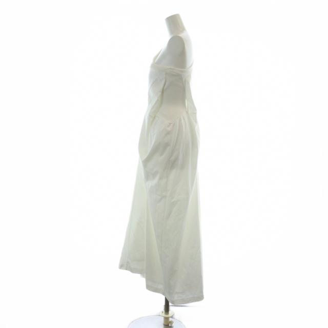 【中古】イロット IIROT SINGLE JERSEY DRESS WHITE ノースリーブワンピース タグ付き ロング フレア 1 白 ホワイト