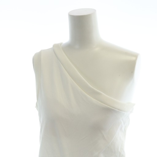 【中古】イロット IIROT SINGLE JERSEY DRESS WHITE ノースリーブワンピース タグ付き ロング フレア 1 白 ホワイト