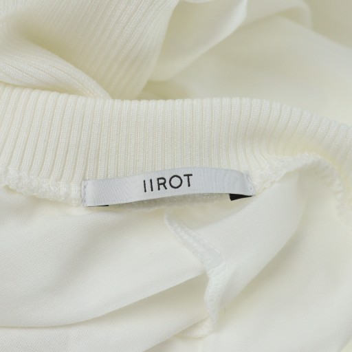 【中古】イロット IIROT SINGLE JERSEY DRESS WHITE ノースリーブワンピース タグ付き ロング フレア 1 白 ホワイト