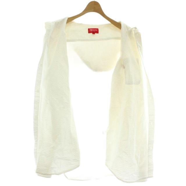 中古】シュプリーム SUPREME 15SS Hooded Seersucker Shirt シャツ