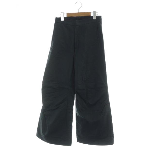 【中古】マルタンマルジェラ 6 Martin Margiela 6 ワイドパンツ ロゴ ジップアップ 38 S 緑 グリーン ■GY35 /MQ