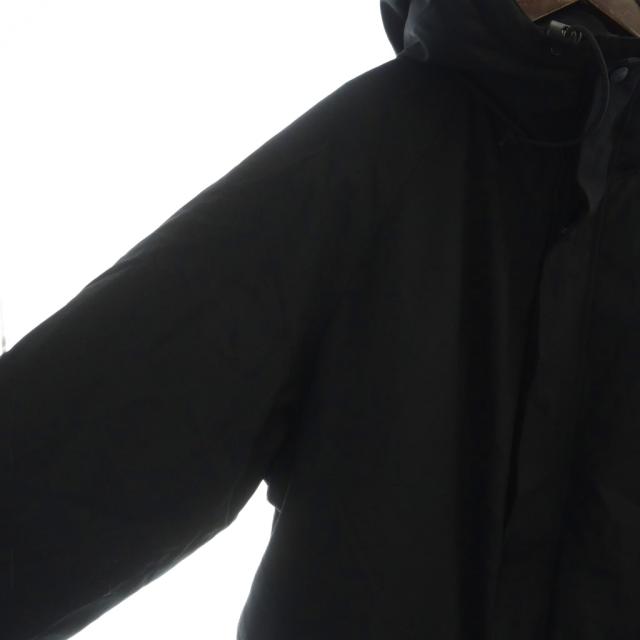 【中古】シーピーカンパニー C.P.COMPANY ダウンジャケット ミドル 長袖 ロゴ フード 50 XL 黒 ブラック ■GY35 /MQ