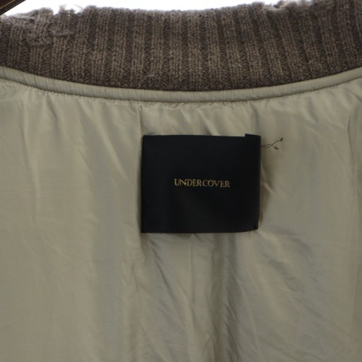 【中古】アンダーカバー UNDERCOVER 17AW タイベック ビッグ ベスト ジップアップ オーバーサイズ 茶 UCT4002-1_4