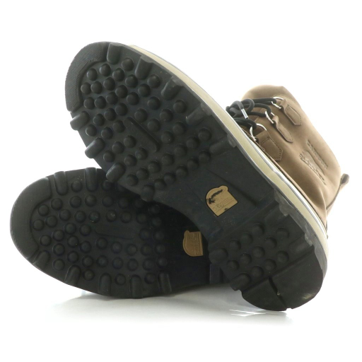 【中古】ソレル SOREL スノーブーツ スエードレザー 皮革 型押しロゴ  USA10 28.0cm 茶 ブラウン 黒 ブラック NM1000