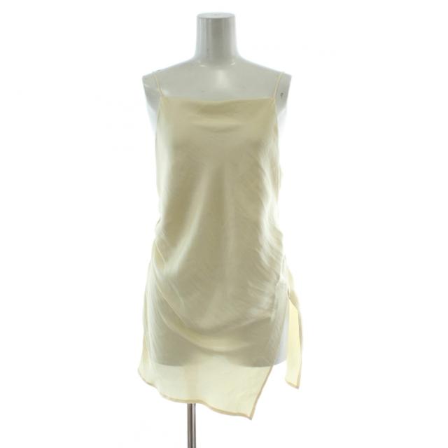 【中古】未使用品 クラネ CLANE 25SS ドレープサテンキャミソールトップス DRAPE SATIN CAMISOLE TOPS 2 ベージュ