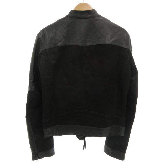 アルマーニエクスチェンジ シングルライダース ラムレザー(羊革)ブルゾン 黒 S 中古】アルマーニエクスチェンジ A/X ARMANI EXCHANGE シングル
