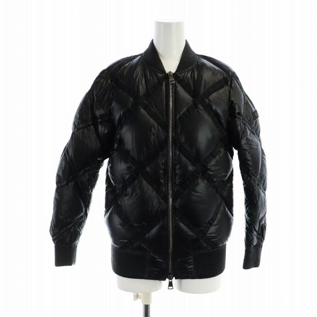 【中古】タトラス TATRAS TERRENO テレーノ ダウンジャケット キルティング ジップアップ ノーカラー 1 黒 LTK20A4227