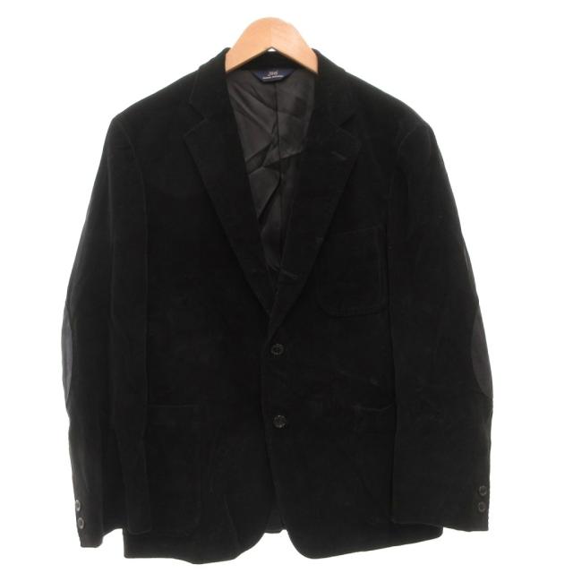 【中古】ブルックスブラザーズ BROOKS BROTHERS コーデュロイ テーラードジャケット 2B エルボーパッチ L 黒