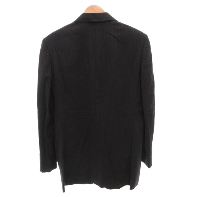 【中古】タケオキクチ TAKEO KIKUCHI スーツ セットアップ シングル ジャケット パンツ ストライプ柄 ウール 3 紺_2