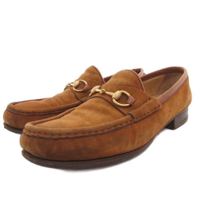 中古】グッチ GUCCI ホースビット ローファー シューズ スエード