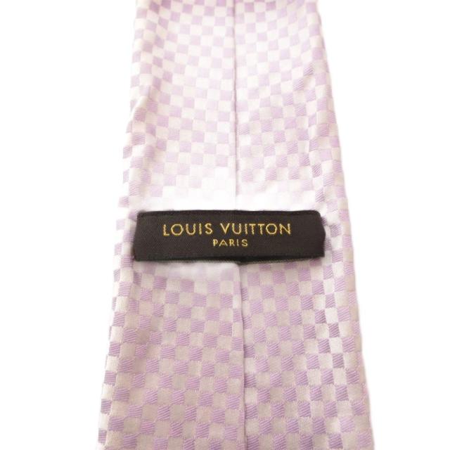 中古】ルイヴィトン LOUIS VUITTON ネクタイ マイクロダミエ シルク