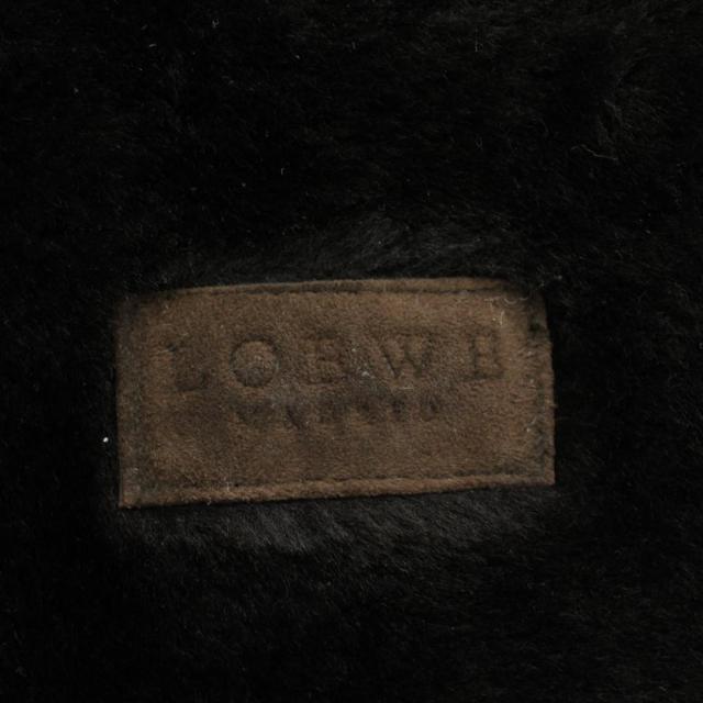 【中古】ロエベ LOEWE ヴィンテージ スペイン製 ムートン コート スエード ロング 50 茶 ブラウン /PP ■GY50 メンズ_5
