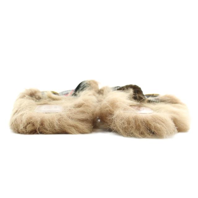 中古】GUCCI プリンスタウン サンダル スリッパ ウール ファー