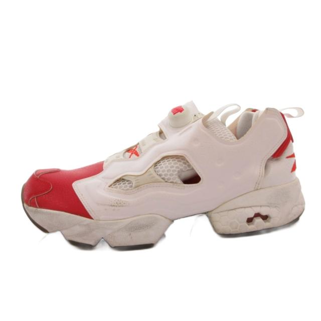【中古】リーボック Reebok ×UNDEFEATED INSTA PUMP FURY OG UND スニーカー シューズ ローカット 27.5 白 赤