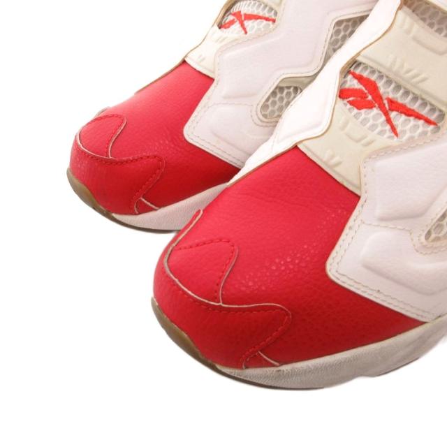 【中古】リーボック Reebok ×UNDEFEATED INSTA PUMP FURY OG UND スニーカー シューズ ローカット 27.5 白 赤