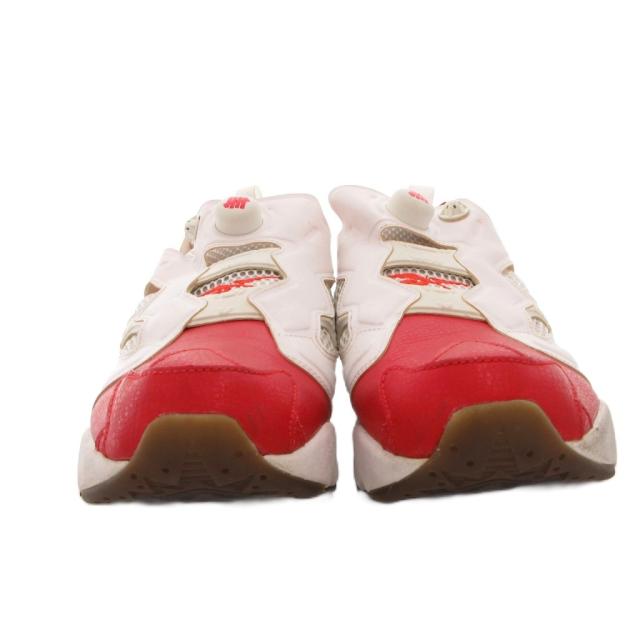 【中古】リーボック Reebok ×UNDEFEATED INSTA PUMP FURY OG UND スニーカー シューズ ローカット 27.5 白 赤