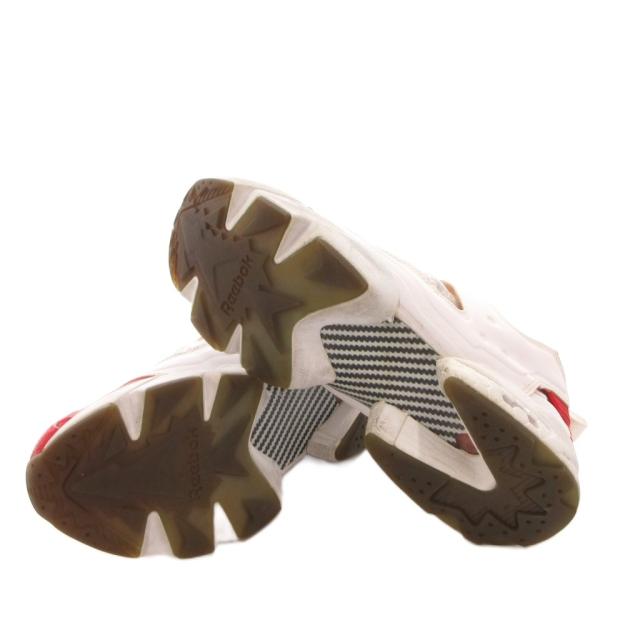 【中古】リーボック Reebok ×UNDEFEATED INSTA PUMP FURY OG UND スニーカー シューズ ローカット 27.5 白 赤