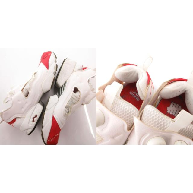 【中古】リーボック Reebok ×UNDEFEATED INSTA PUMP FURY OG UND スニーカー シューズ ローカット 27.5 白 赤