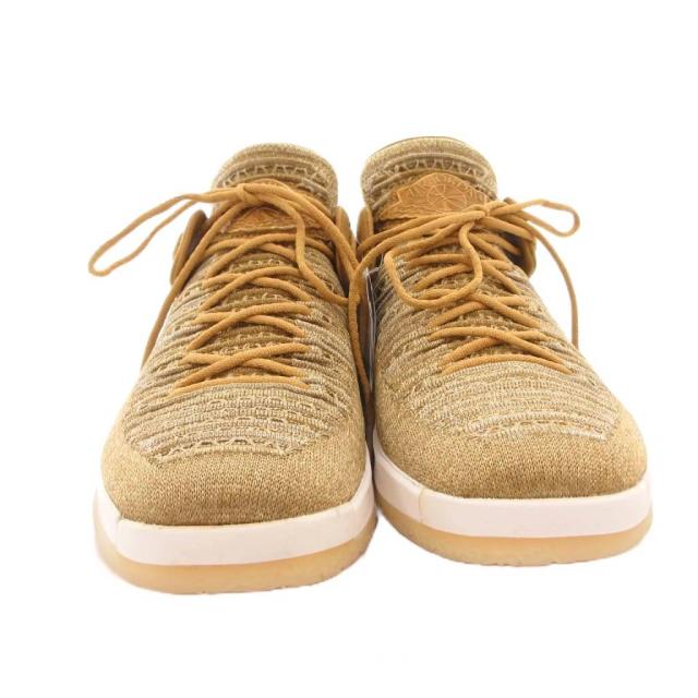 【中古】未使用品 ナイキ NIKE タグ付 AIR JORDAN XXXII LOW スニーカー シューズ ローカット 25cm ゴールドカラー_3