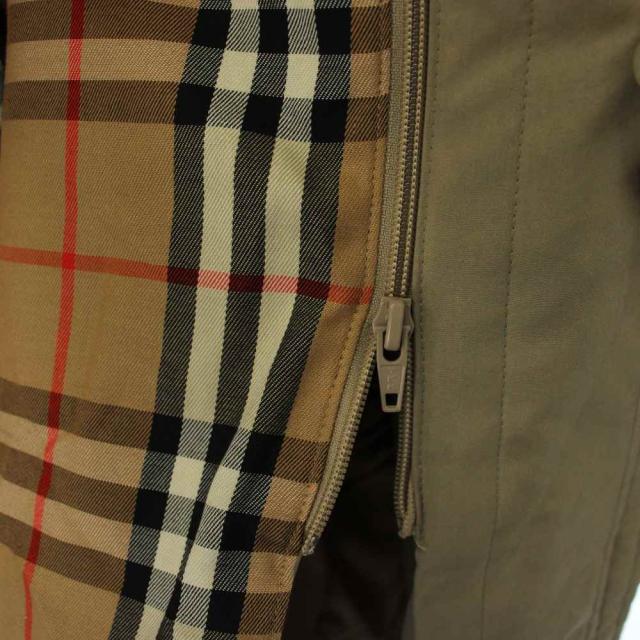 【中古】バーバリーズ Burberrys フーデッドコート LA ベージュ ダウンライナー ステンカラー ハーフ丈_5