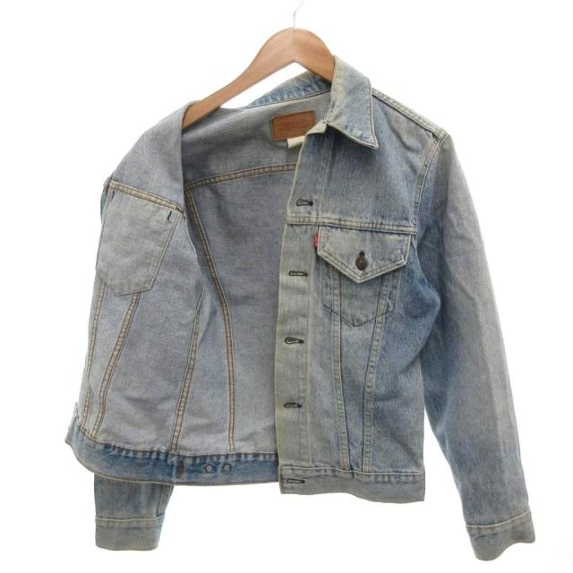 【中古】リーバイス Levi's 90's USA製 デニムジャケット Gジャン ウォッシュ 38 ライトブルー /YJ ■GY12 メンズ_2