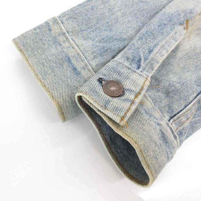 【中古】リーバイス Levi's 90's USA製 デニムジャケット Gジャン ウォッシュ 38 ライトブルー /YJ ■GY12 メンズ_4