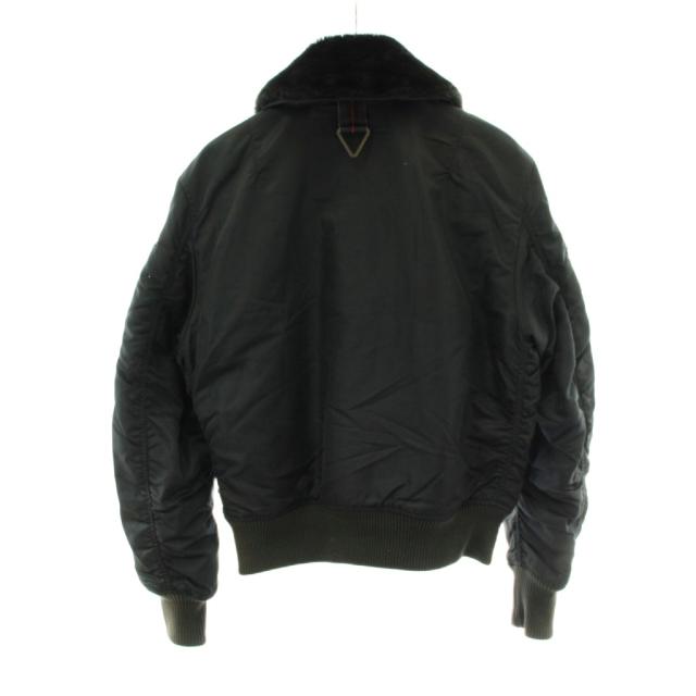 【中古】アルファインダストリーズ ALPHA INDUSTRIES B-15 飛翔上衣 黒 黒いこと フェイクファー 紋章 /PP ■GY12 メンズ